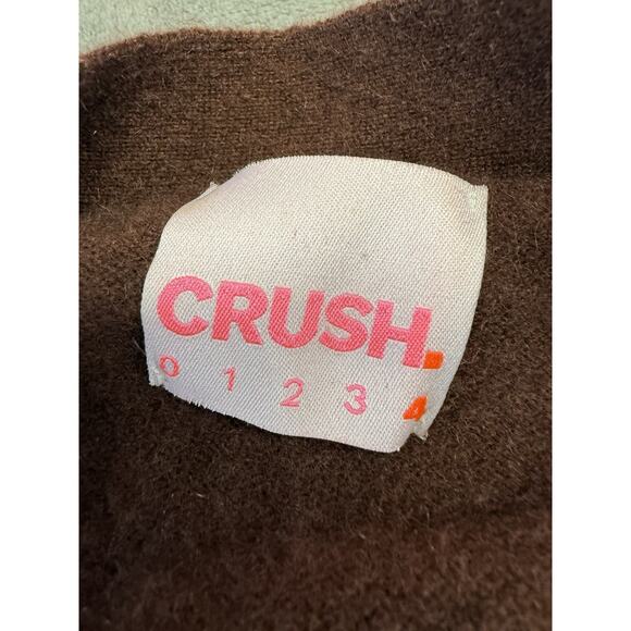 Crush 100% Cashmere Brown Long Button Cardigan Sweater Women’s Size XL - Picture 11 of 13